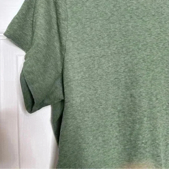 Victoria’s Secret T-Shirt Front Pocket Green / White Embroidery Size Extra Large - Picture 15 of 16